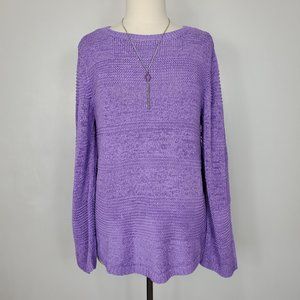 Style & Co Loose Weave Mixed Stitch Sweater NEW NWT Size XL